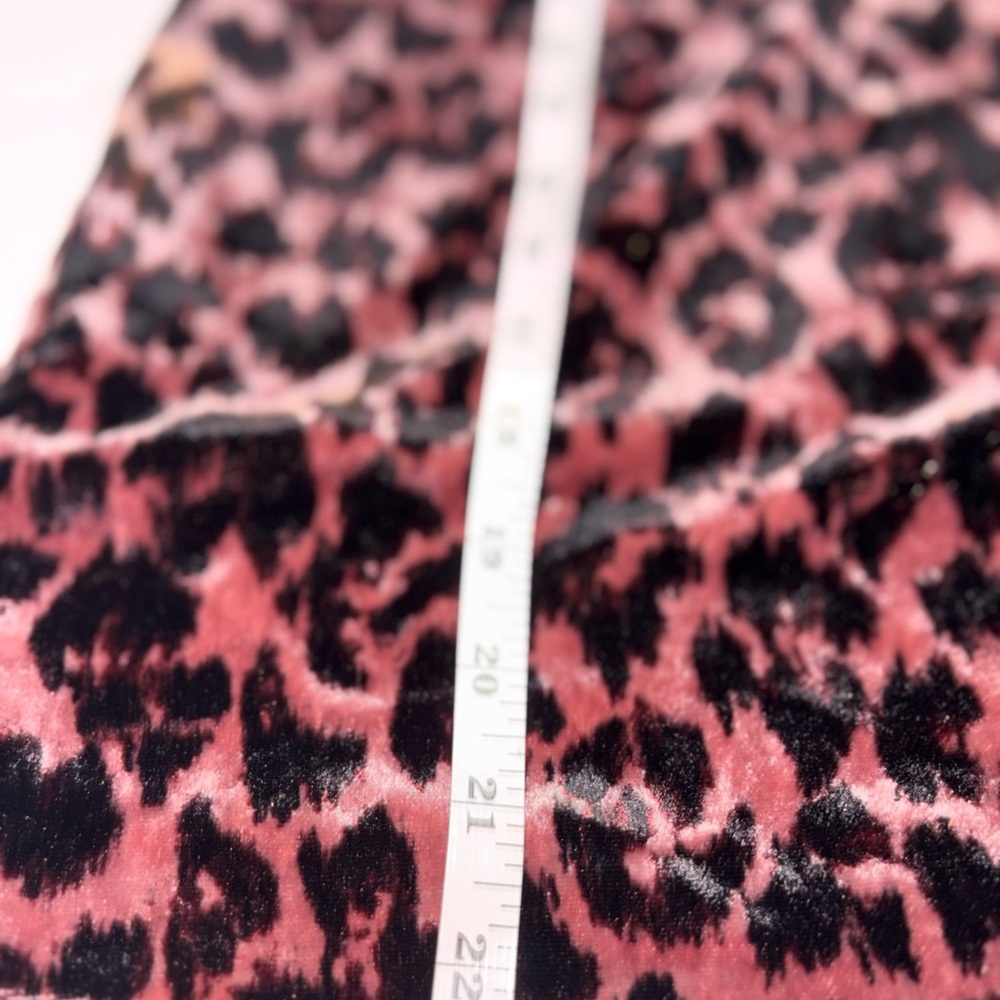 J.Crew "Always" tank top in a rose leopard print velvet fabric size 6 small med - Picture 7 of 10